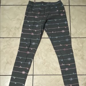Gray Christmas Leggings